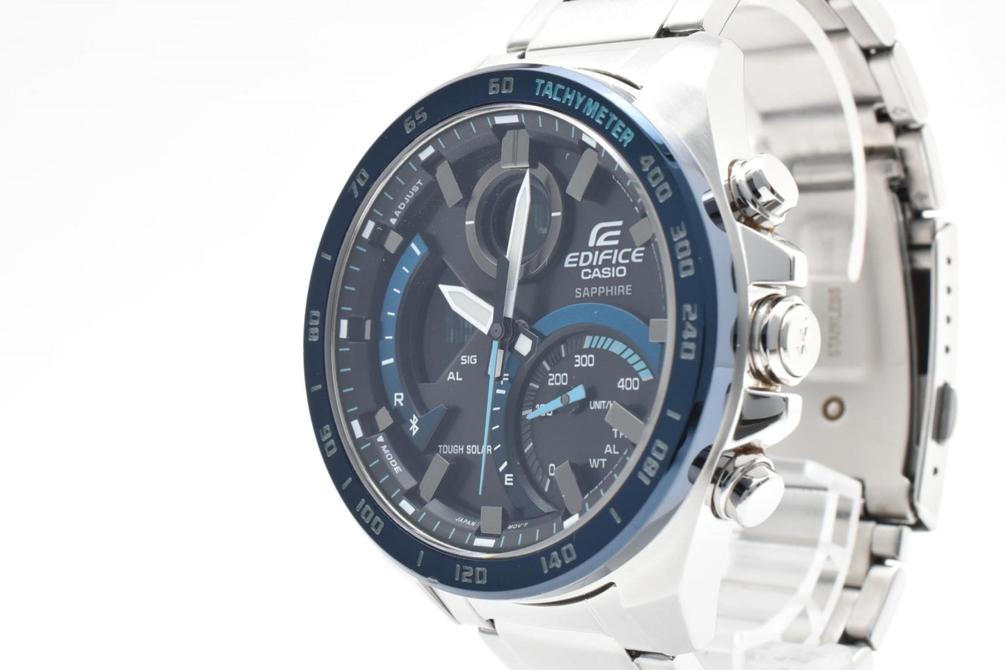 CASIO カシオ EDIFICE エディフィス ECB-900Y メンズ 腕時計 クロノグラフ グレー文字盤 ステンレス ソーラー 箱付