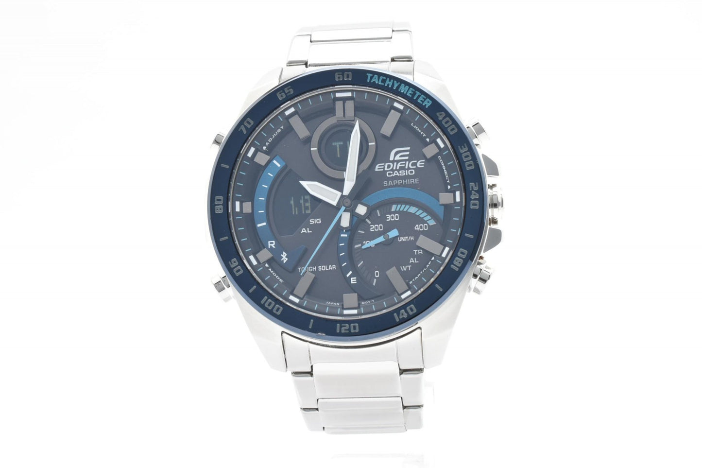 CASIO カシオ EDIFICE エディフィス ECB-900Y メンズ 腕時計 クロノグラフ グレー文字盤 ステンレス ソーラー 箱付