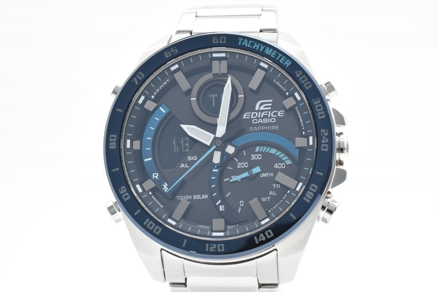 CASIO カシオ EDIFICE エディフィス ECB-900Y メンズ 腕時計 クロノグラフ グレー文字盤 ステンレス ソーラー 箱付