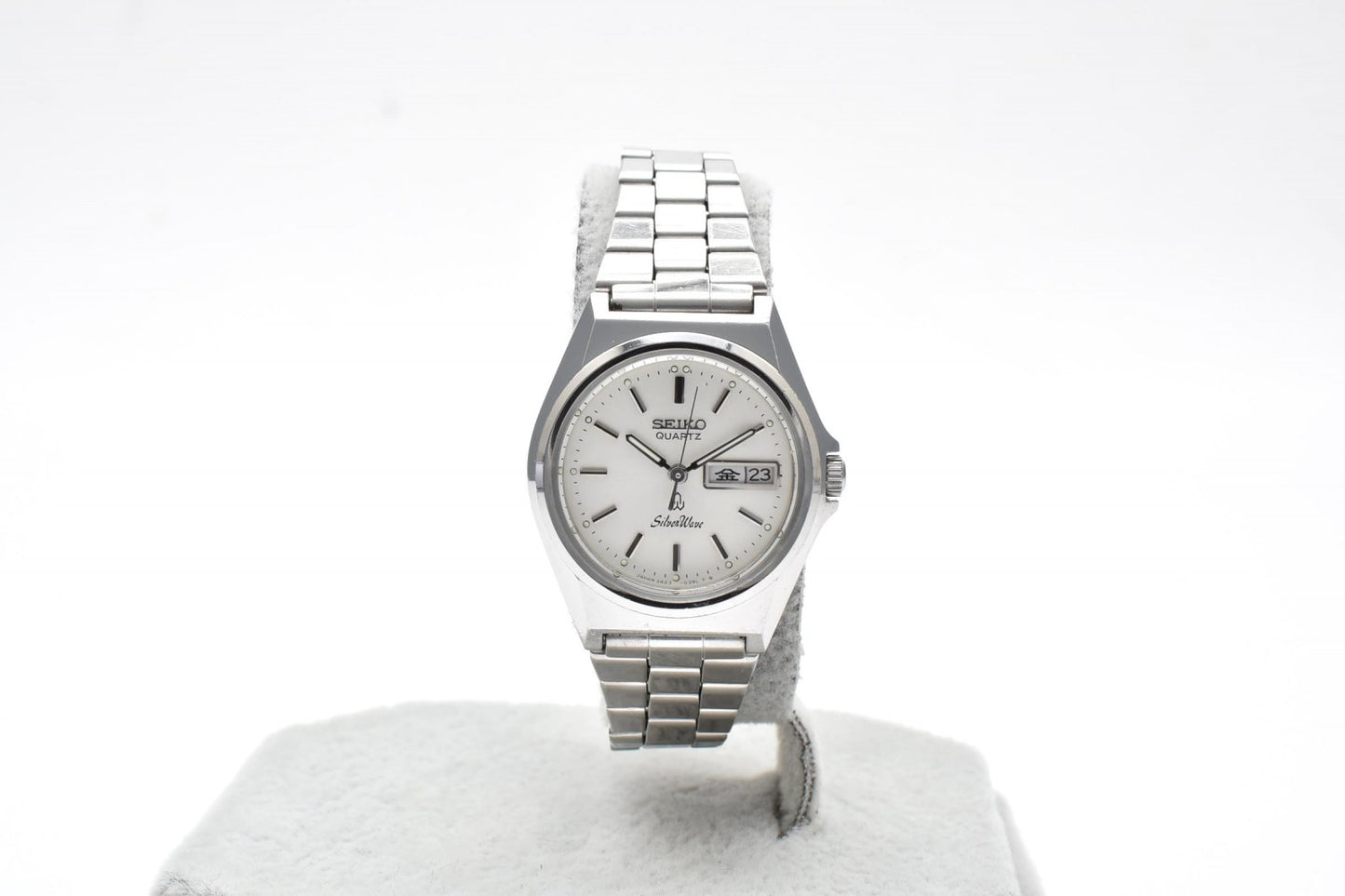 セイコー SEIKO SilverWave 3423-0160 レディース シルバーウェーブ 腕時計 クオーツ デイデイト ホワイト文字盤