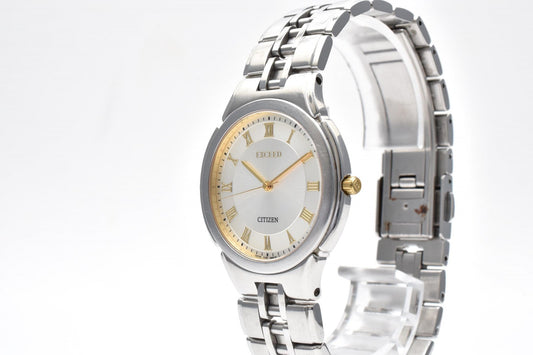 シチズン CITIZEN EXCEED 0330-H27848 エクシード クオーツ 腕時計 ホワイト文字盤 ローマンインデックス コンビ