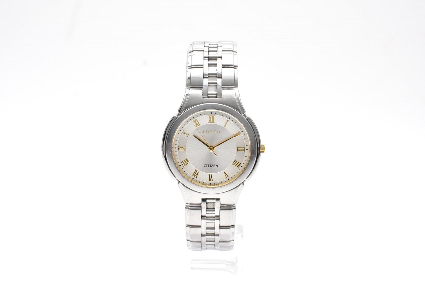 シチズン CITIZEN EXCEED 0330-H27848 エクシード クオーツ 腕時計 ホワイト文字盤 ローマンインデックス コンビ