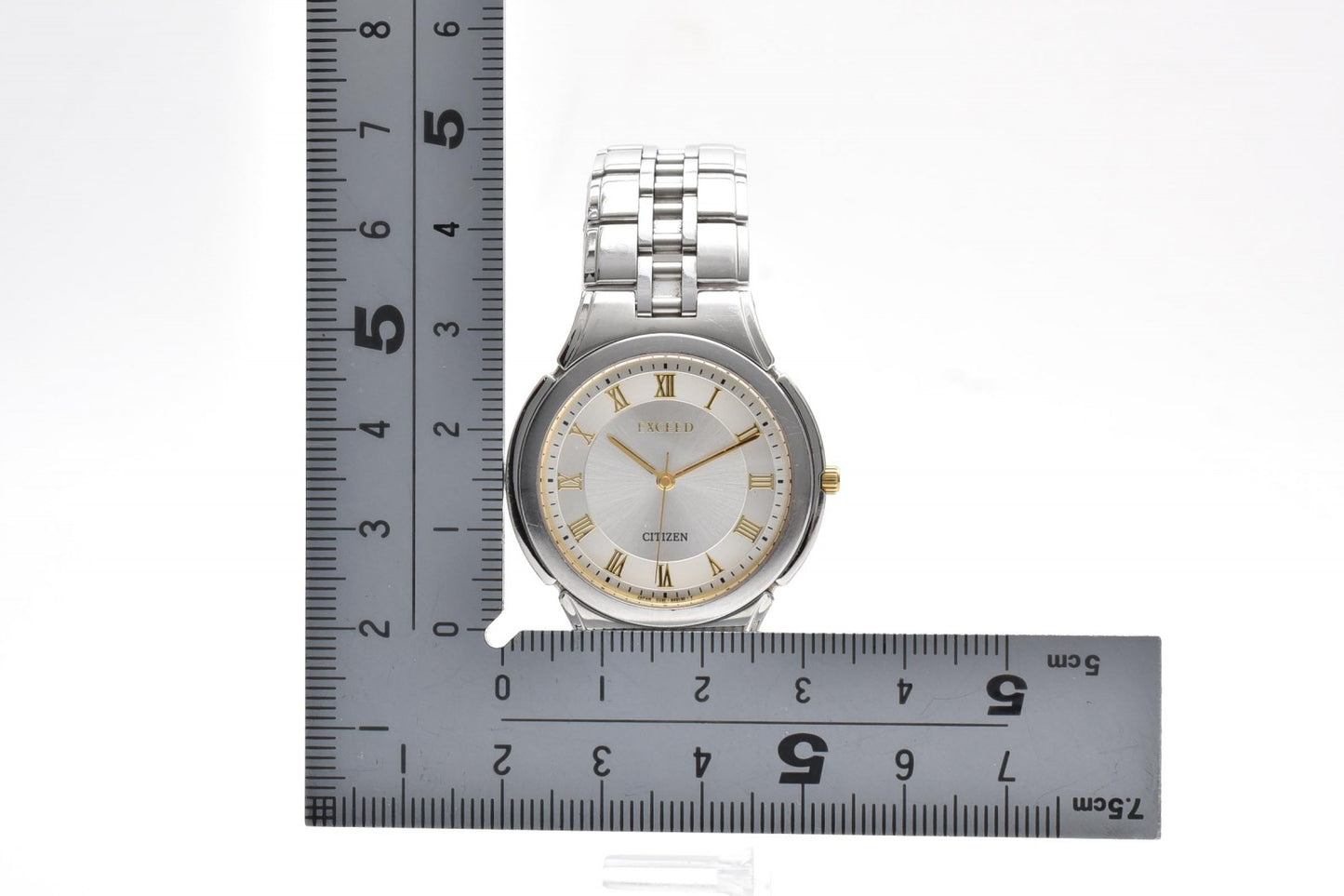 シチズン CITIZEN EXCEED 0330-H27848 エクシード クオーツ 腕時計 ホワイト文字盤 ローマンインデックス コンビ