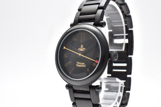 Vivienne Westwood ヴィヴィアンウエストウッド VV006BK クオーツ レディース 腕時計 ブラック オーブ ステンレス