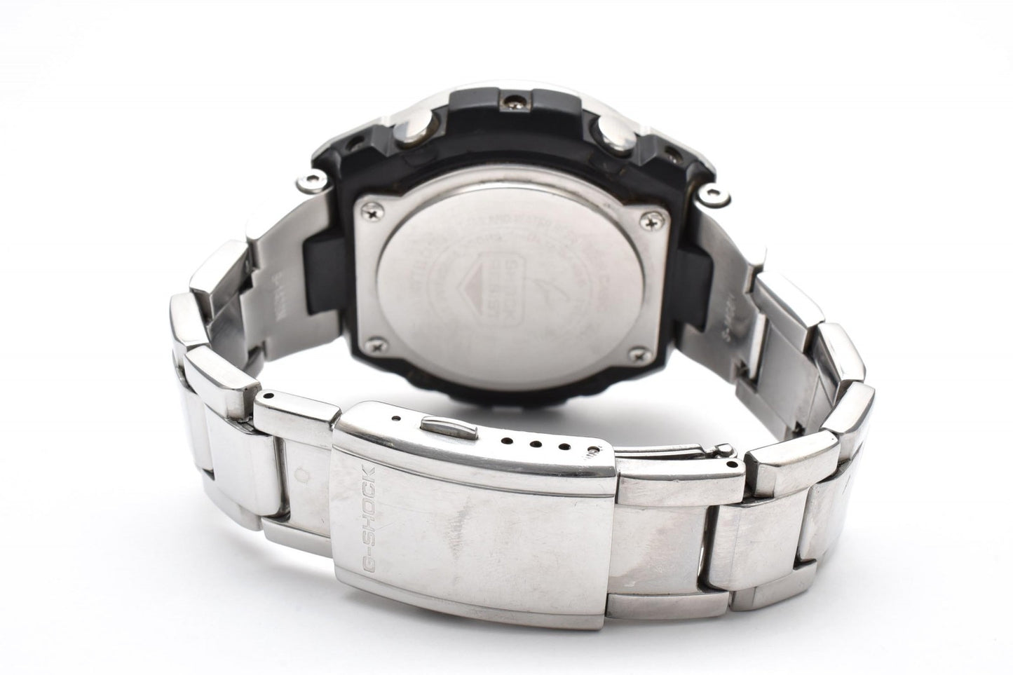 カシオ CASIO G-SHOCK GST-W110D G-STEEL 電波ソーラー メンズ 腕時計 ホワイト文字盤