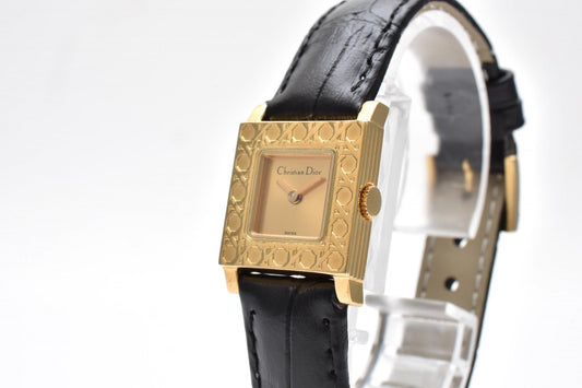Christian Dior La Parisienne D60-159 レディース 腕時計 ゴールド文字盤 パリジェンヌ クオーツ ディオール