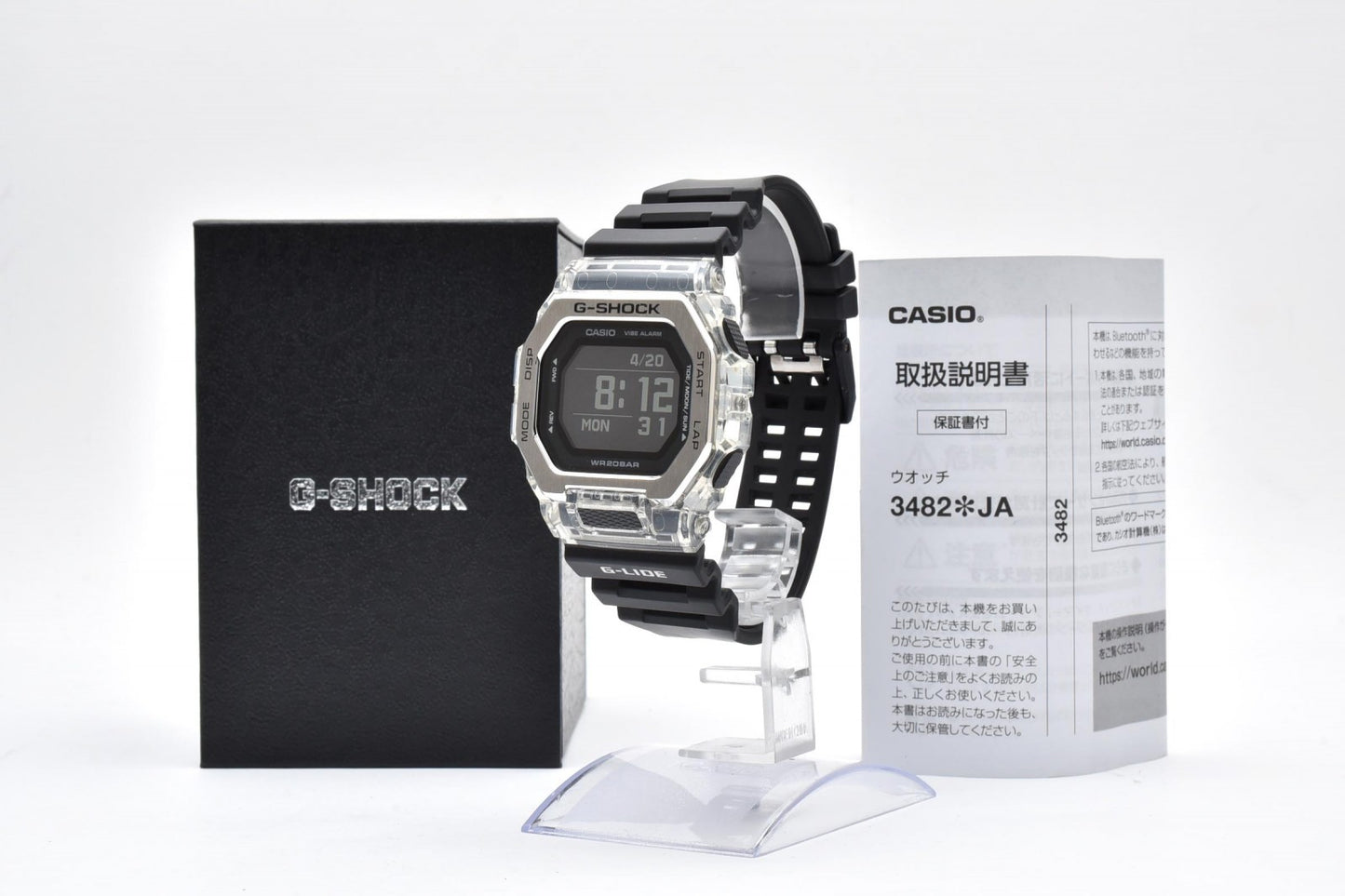 カシオ CASIO G-SHOCK GBX-100 G-LIDE デジタル メンズ 腕時計 ブラック スクエア 箱付