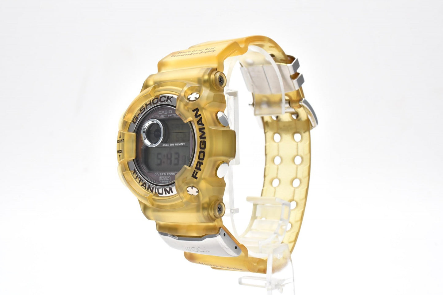 カシオ CASIO G-SHOCK FROGMAN DW-9900WC メンズ 腕時計 スケルトンイエロー フロッグマン
