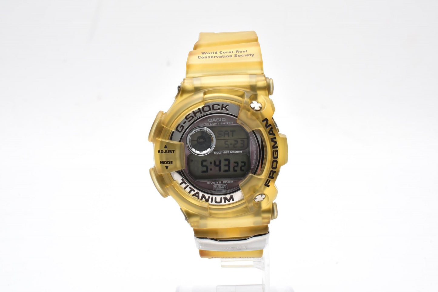 カシオ CASIO G-SHOCK FROGMAN DW-9900WC メンズ 腕時計 スケルトンイエロー フロッグマン