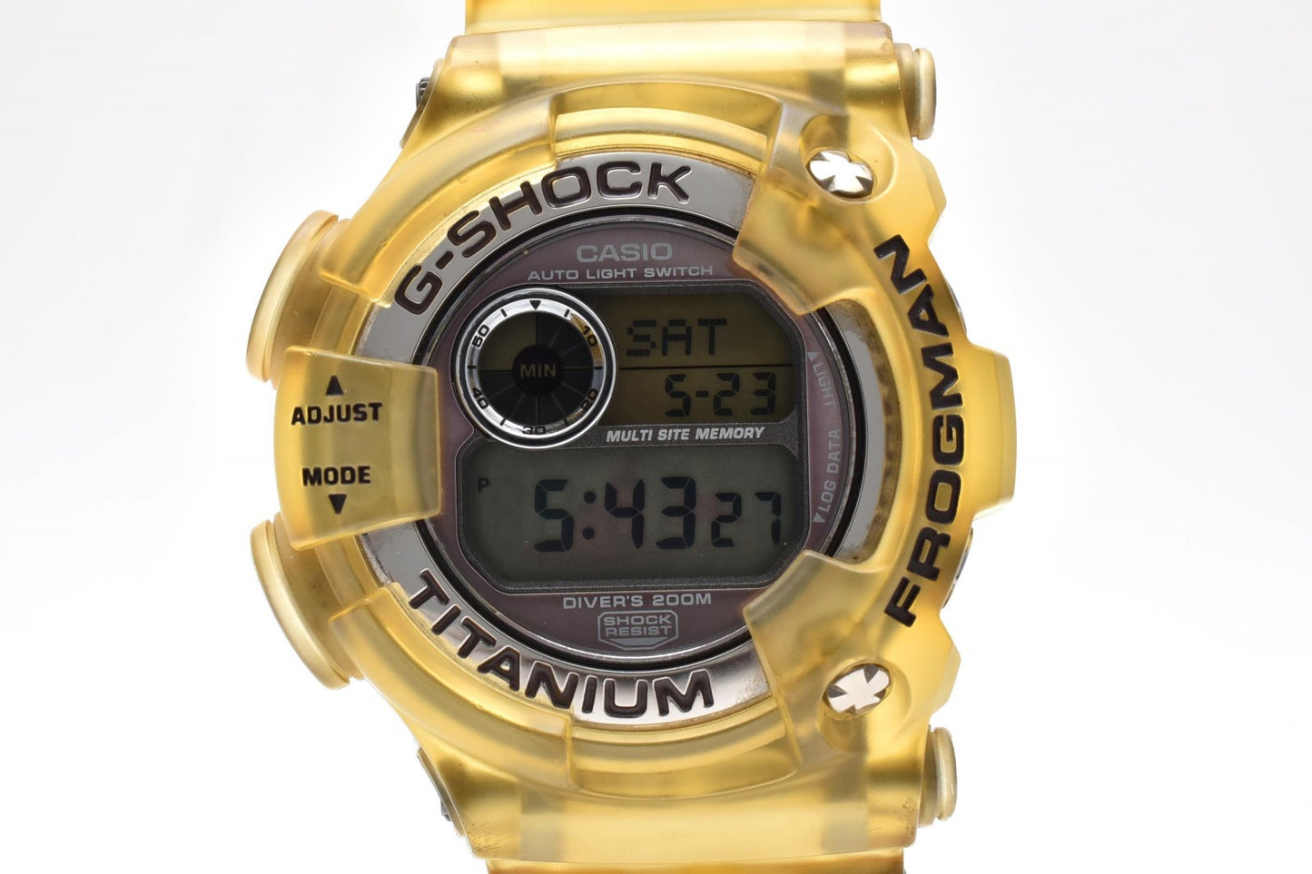 カシオ CASIO G-SHOCK FROGMAN DW-9900WC メンズ 腕時計 スケルトンイエロー フロッグマン