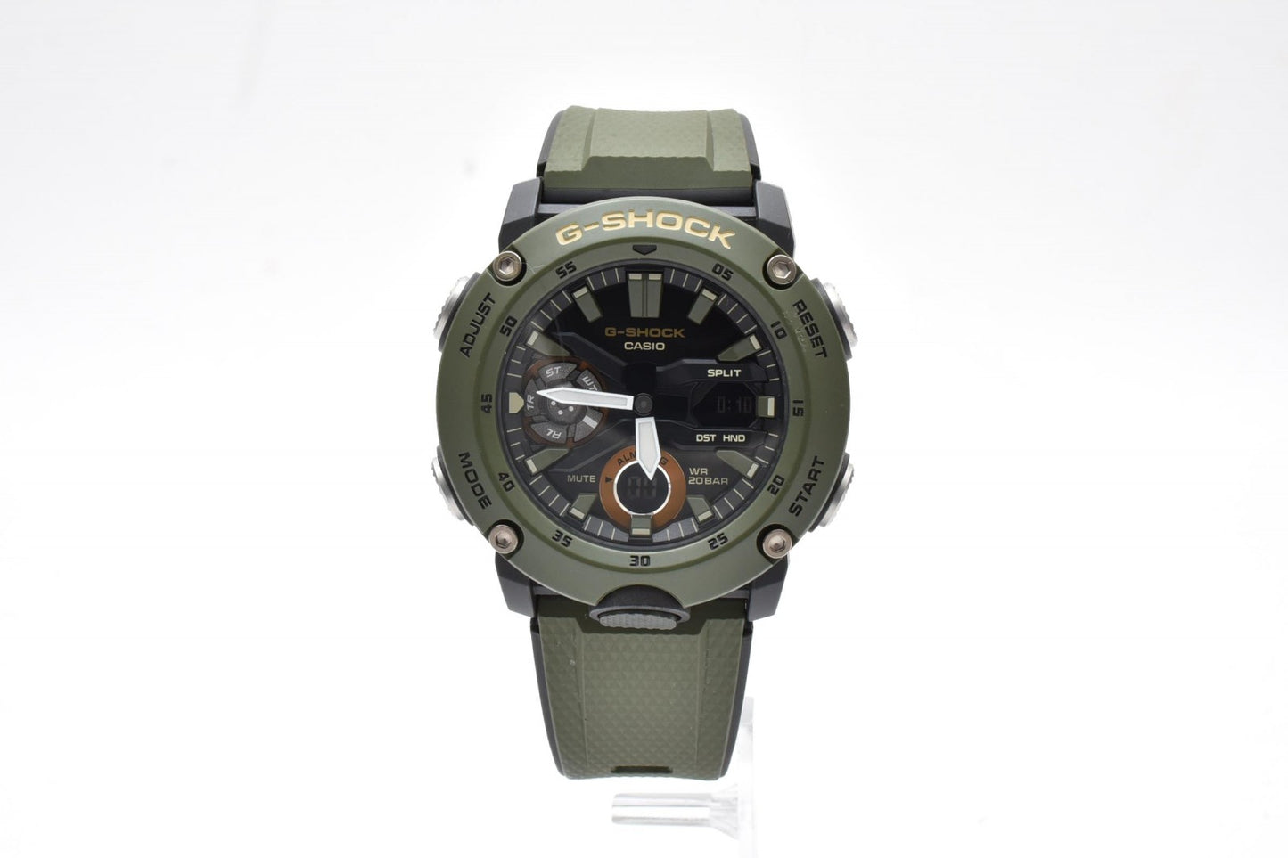 カシオ CASIO G-SHOCK GA-2000 アナデジ メンズ 腕時計 カーキ ブラック カーボンコア Gショック