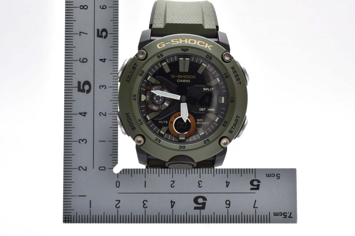 カシオ CASIO G-SHOCK GA-2000 アナデジ メンズ 腕時計 カーキ ブラック カーボンコア Gショック