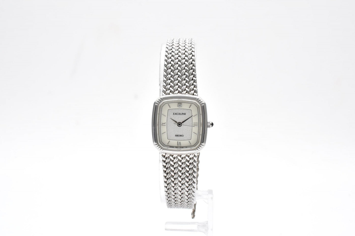 セイコー SEIKO Exceline 7321-6600 レディース クォーツ 腕時計 シルバー メッシュブレス