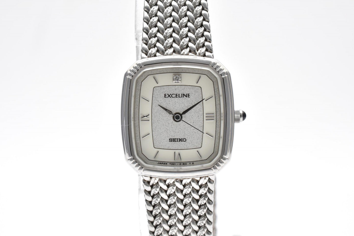 セイコー SEIKO Exceline 7321-6600 レディース クォーツ 腕時計 シルバー メッシュブレス