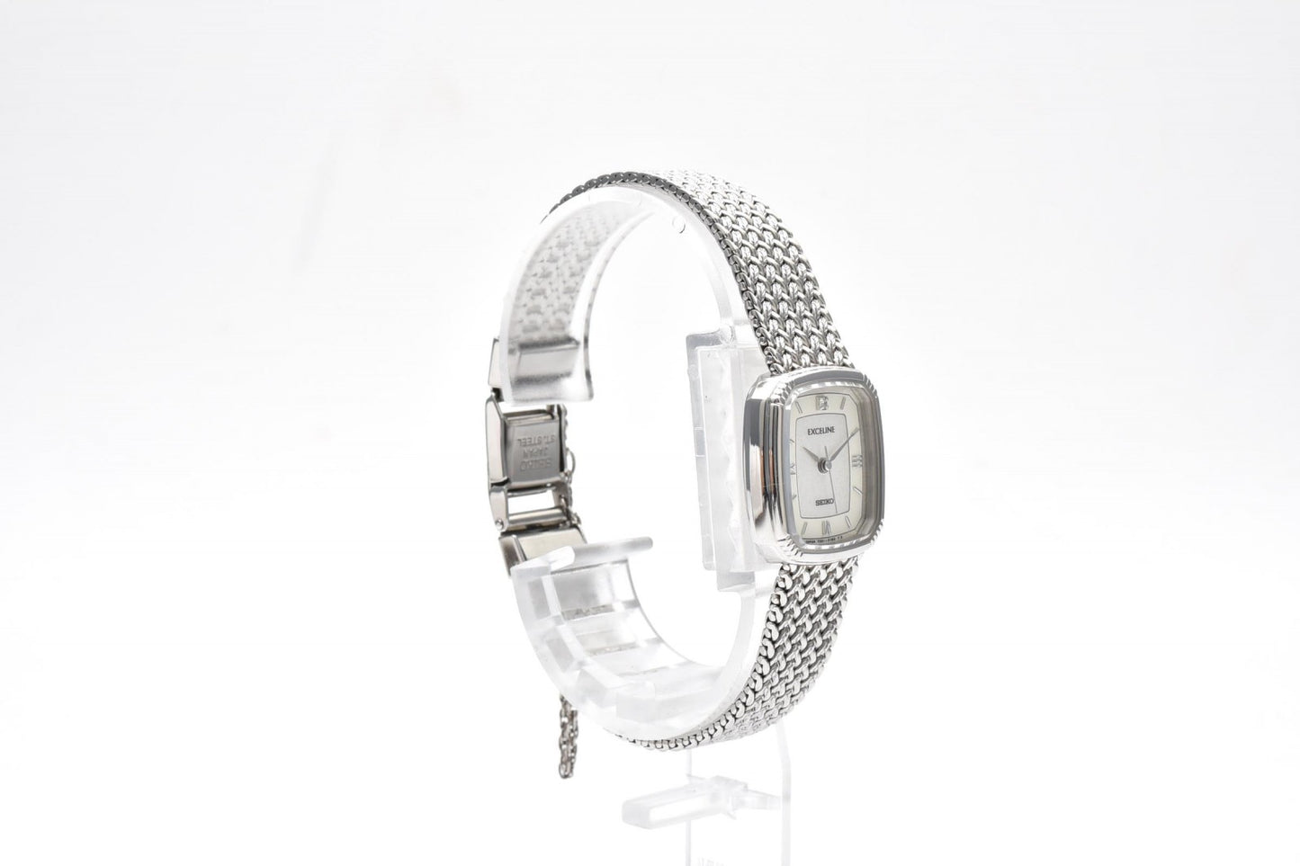 セイコー SEIKO Exceline 7321-6600 レディース クォーツ 腕時計 シルバー メッシュブレス