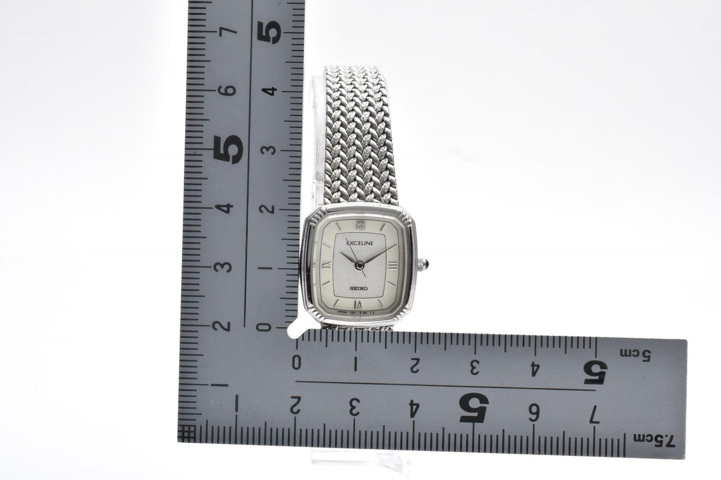 セイコー SEIKO Exceline 7321-6600 レディース クォーツ 腕時計 シルバー メッシュブレス