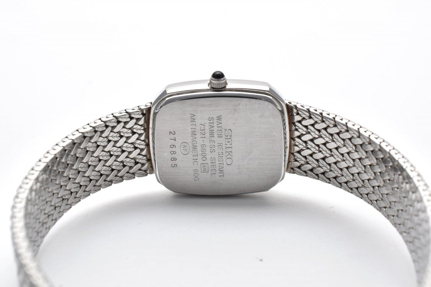 セイコー SEIKO Exceline 7321-6600 レディース クォーツ 腕時計 シルバー メッシュブレス