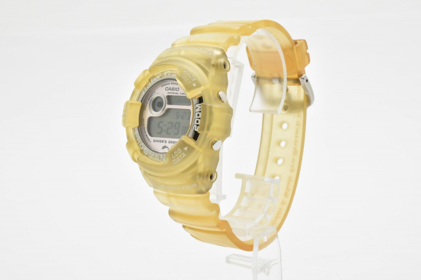 カシオ CASIO Baby-G Frogman BGW-103K デジタルウォッチ レディース 腕時計 スケルトンイエロー