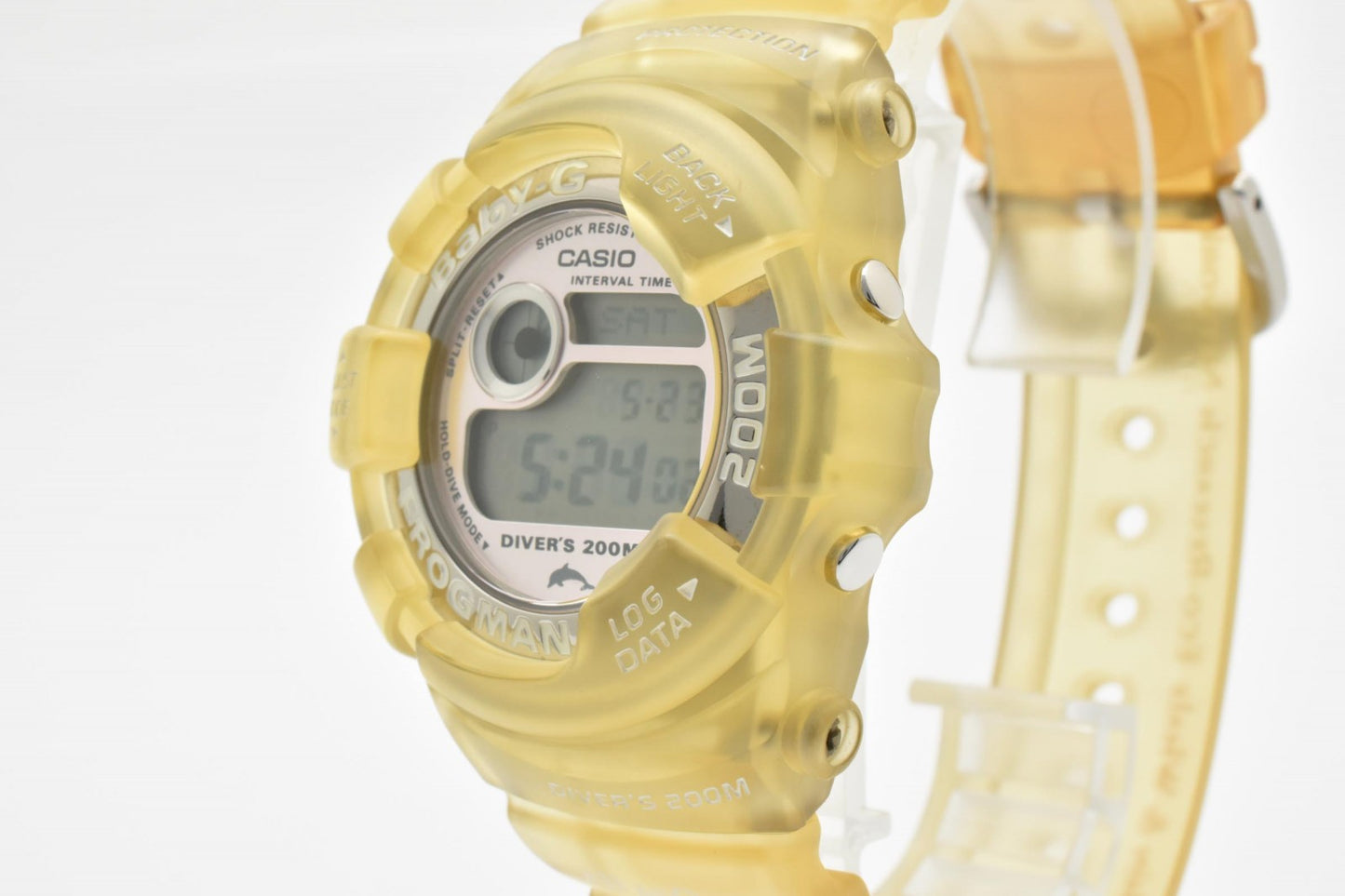 カシオ CASIO Baby-G Frogman BGW-103K デジタルウォッチ レディース 腕時計 スケルトンイエロー