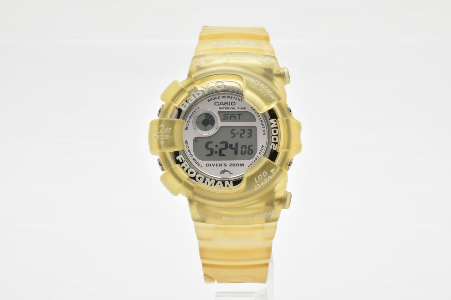 カシオ CASIO Baby-G Frogman BGW-103K デジタルウォッチ レディース 腕時計 スケルトンイエロー
