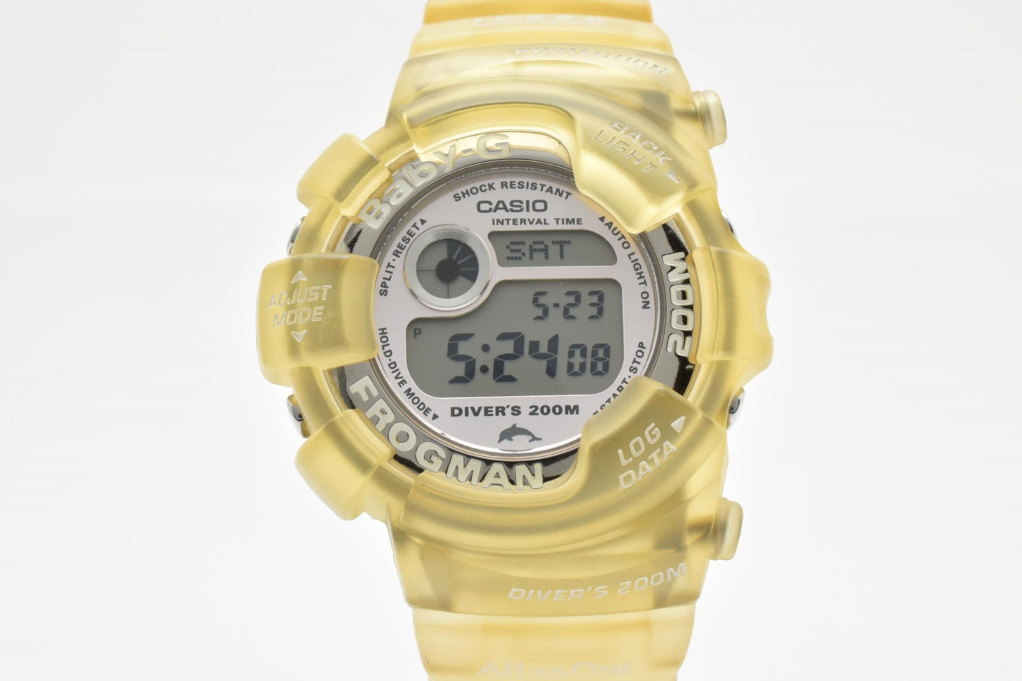 カシオ CASIO Baby-G Frogman BGW-103K デジタルウォッチ レディース 腕時計 スケルトンイエロー