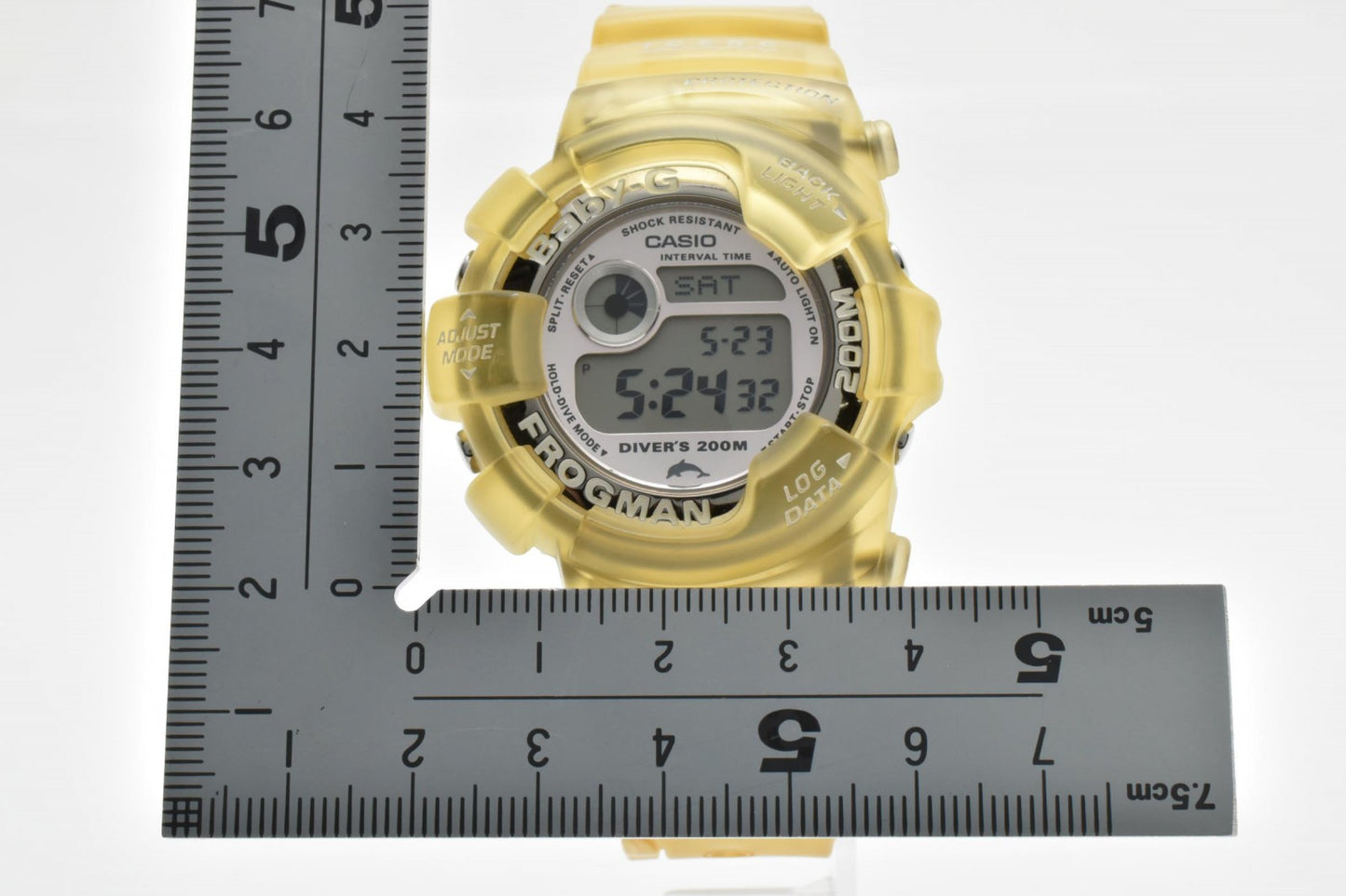 カシオ CASIO Baby-G Frogman BGW-103K デジタルウォッチ レディース 腕時計 スケルトンイエロー