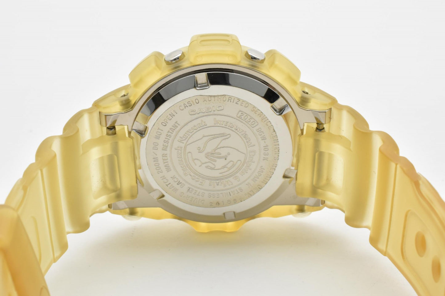 カシオ CASIO Baby-G Frogman BGW-103K デジタルウォッチ レディース 腕時計 スケルトンイエロー