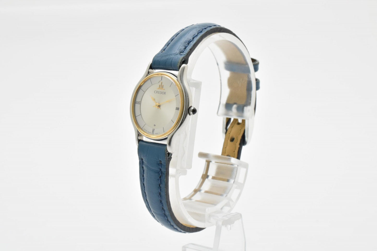 セイコー SEIKO CREDOR 8420-0150 レディース 腕時計 18KTベゼル クオーツ シルバー文字盤 クレドール