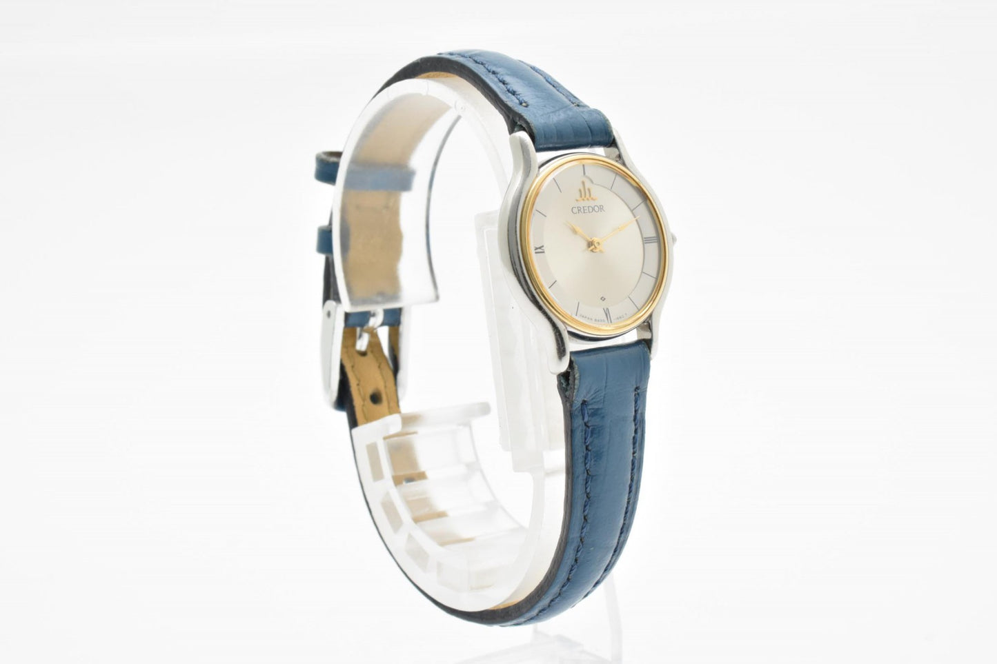 セイコー SEIKO CREDOR 8420-0150 レディース 腕時計 18KTベゼル クオーツ シルバー文字盤 クレドール