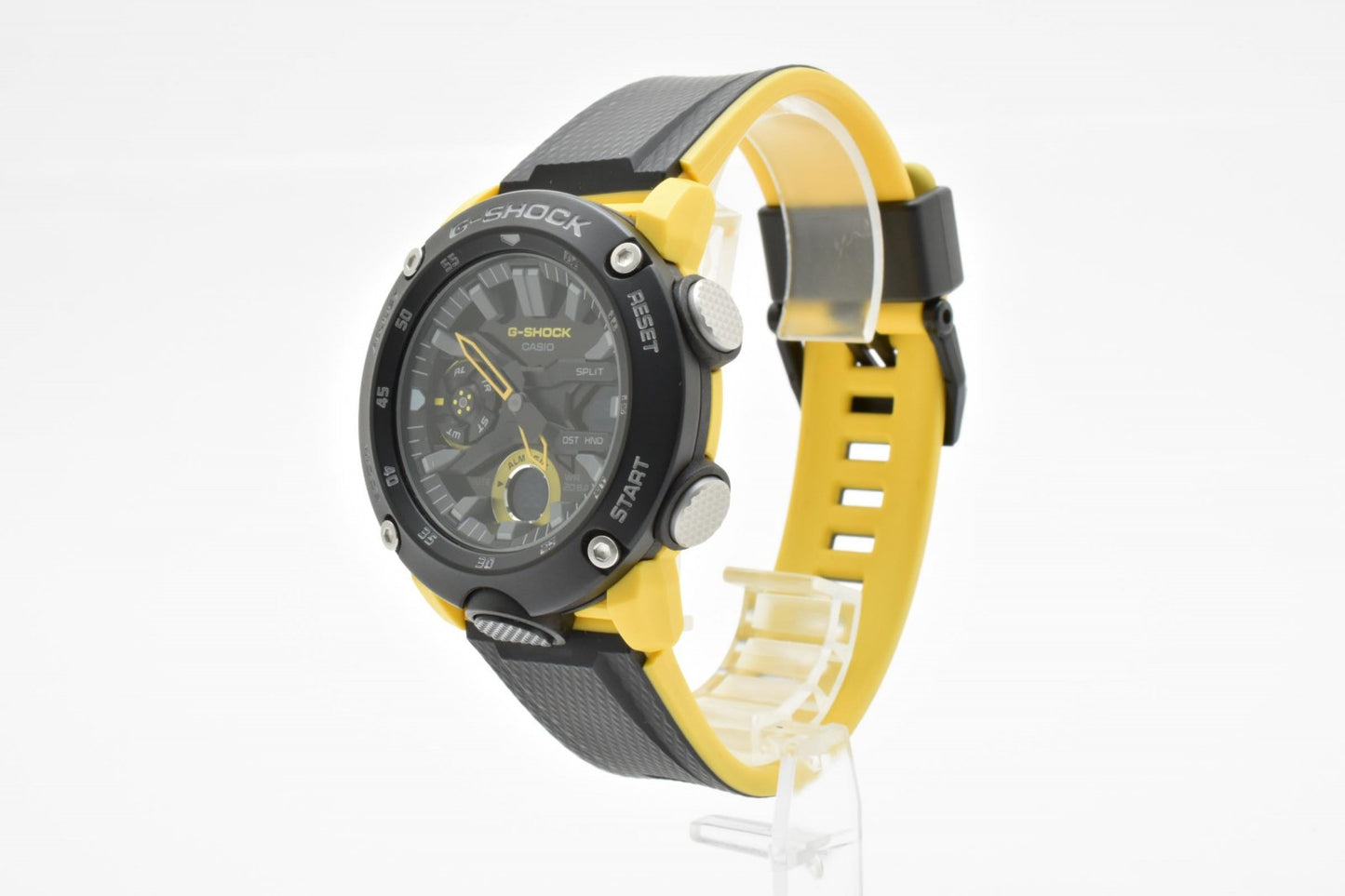 カシオ CASIO G-SHOCK GA-2000 メンズ 腕時計 アナデジ カーボンコア ブラック イエロー Gショック