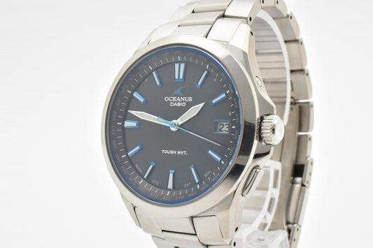 カシオ CASIO OCEANUS OCW-S100 電波ソーラー メンズ 腕時計 チタン ブラック文字盤 オシアナス