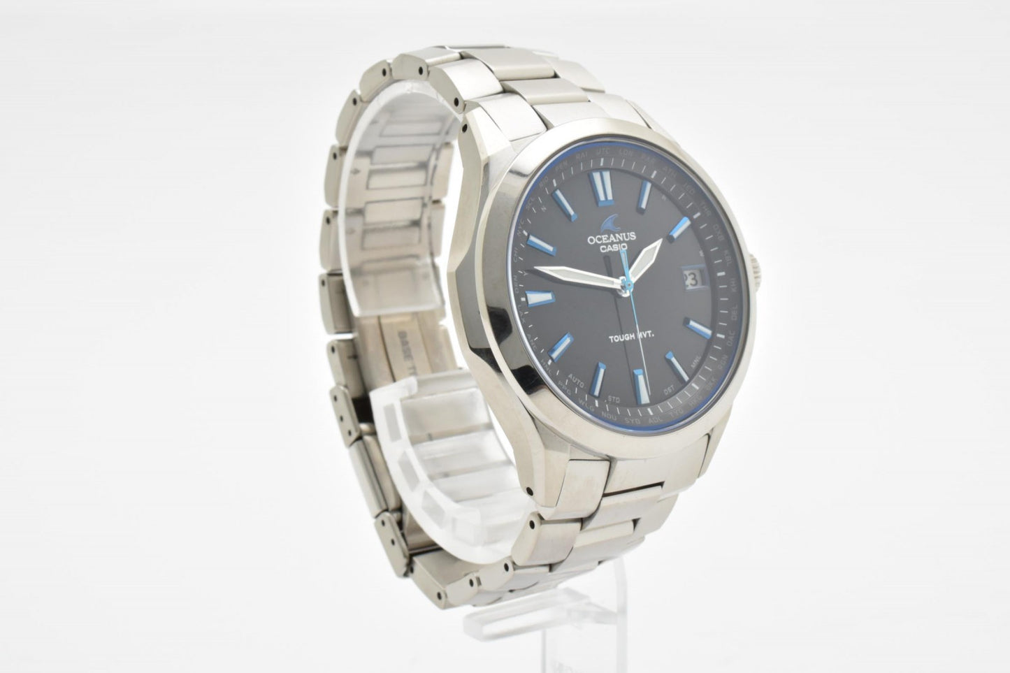 カシオ CASIO OCEANUS OCW-S100 電波ソーラー メンズ 腕時計 チタン ブラック文字盤 オシアナス