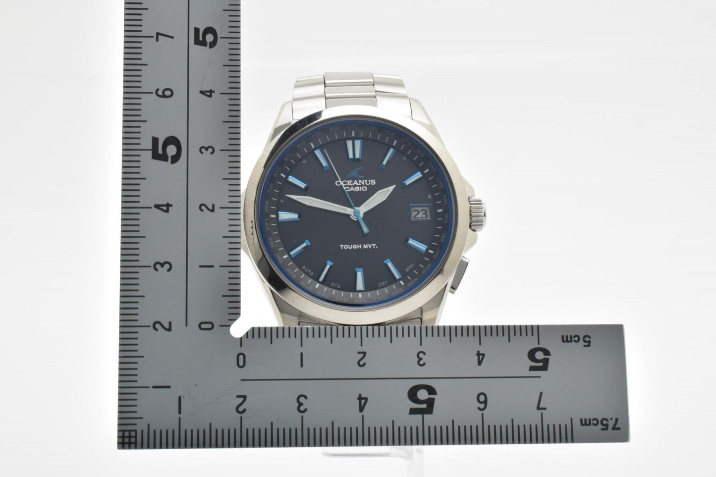 カシオ CASIO OCEANUS OCW-S100 電波ソーラー メンズ 腕時計 チタン ブラック文字盤 オシアナス