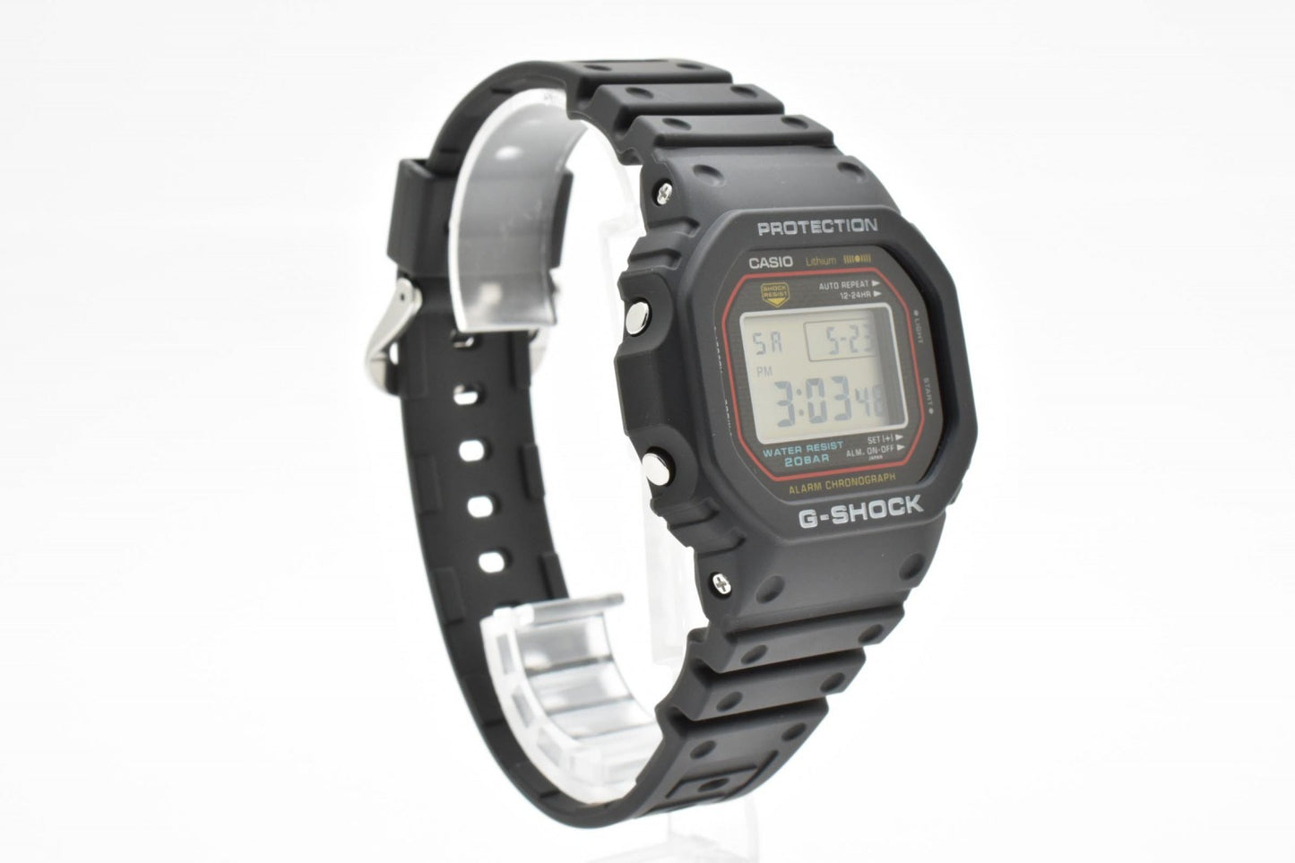 カシオ CASIO G-SHOCK DW-5000R デジタルウォッチ メンズ 腕時計 スクエアフェイス ブラック 樹脂ベルト 箱付
