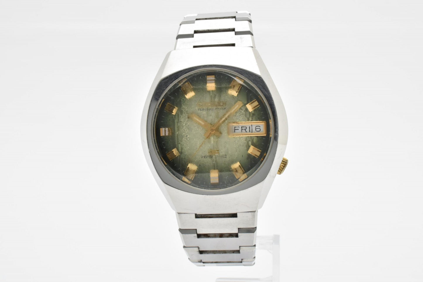 シチズン CITIZEN 3701-370139 自動巻き デイデイト メンズ 腕時計 グリーン文字盤 ヴィンテージ