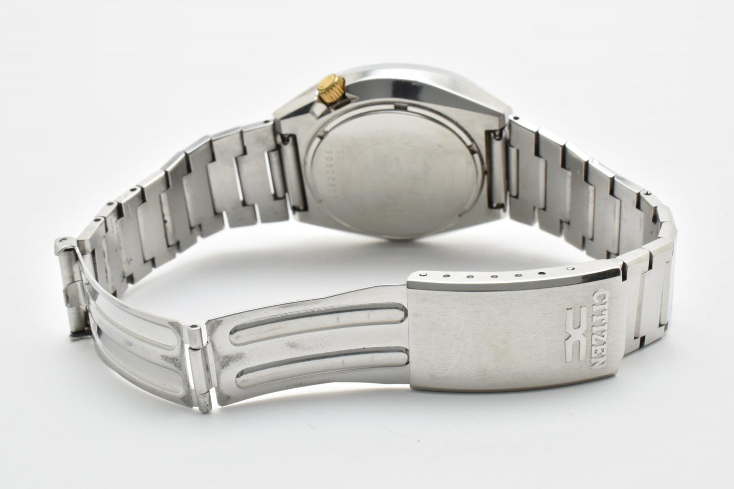 シチズン CITIZEN 3701-370139 自動巻き デイデイト メンズ 腕時計 グリーン文字盤 ヴィンテージ