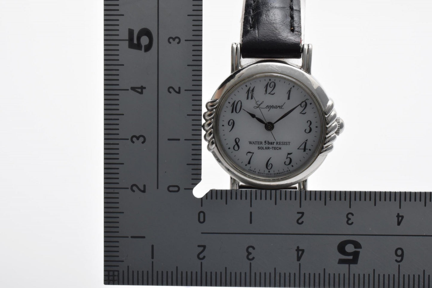 CITIZEN シチズン レオパール E031-S059216 エコドライブ ソーラー レディース 腕時計 ホワイト文字盤 アラビアインデックス レザーベルト