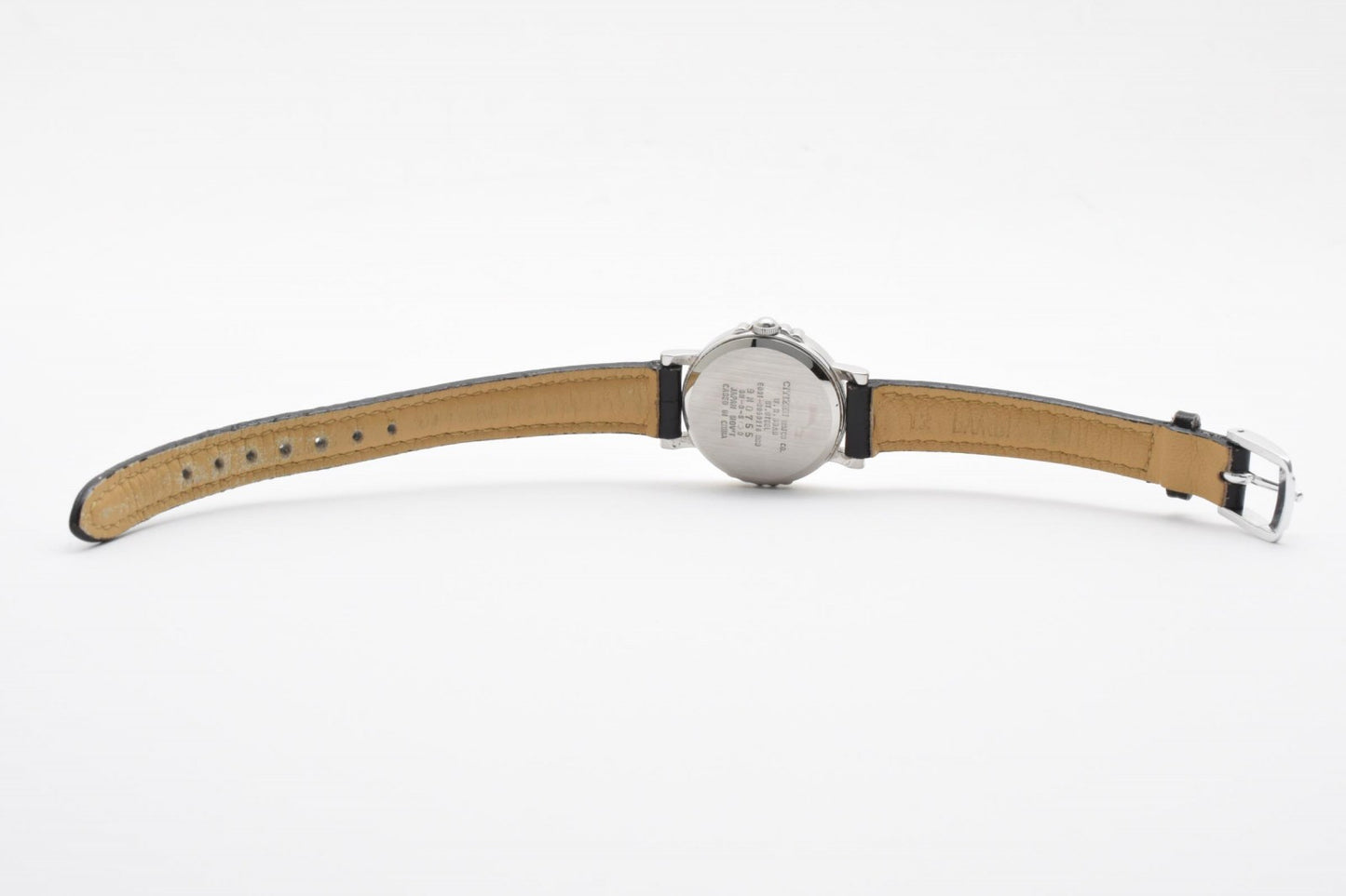 CITIZEN シチズン レオパール E031-S059216 エコドライブ ソーラー レディース 腕時計 ホワイト文字盤 アラビアインデックス レザーベルト