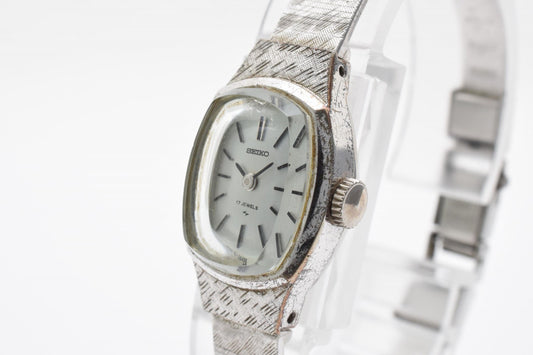 SEIKO セイコー 10-3760 手巻き レディース 腕時計 シルバー文字盤 ステンレススチール ドレスウォッチ ヴィンテージ 1970年代