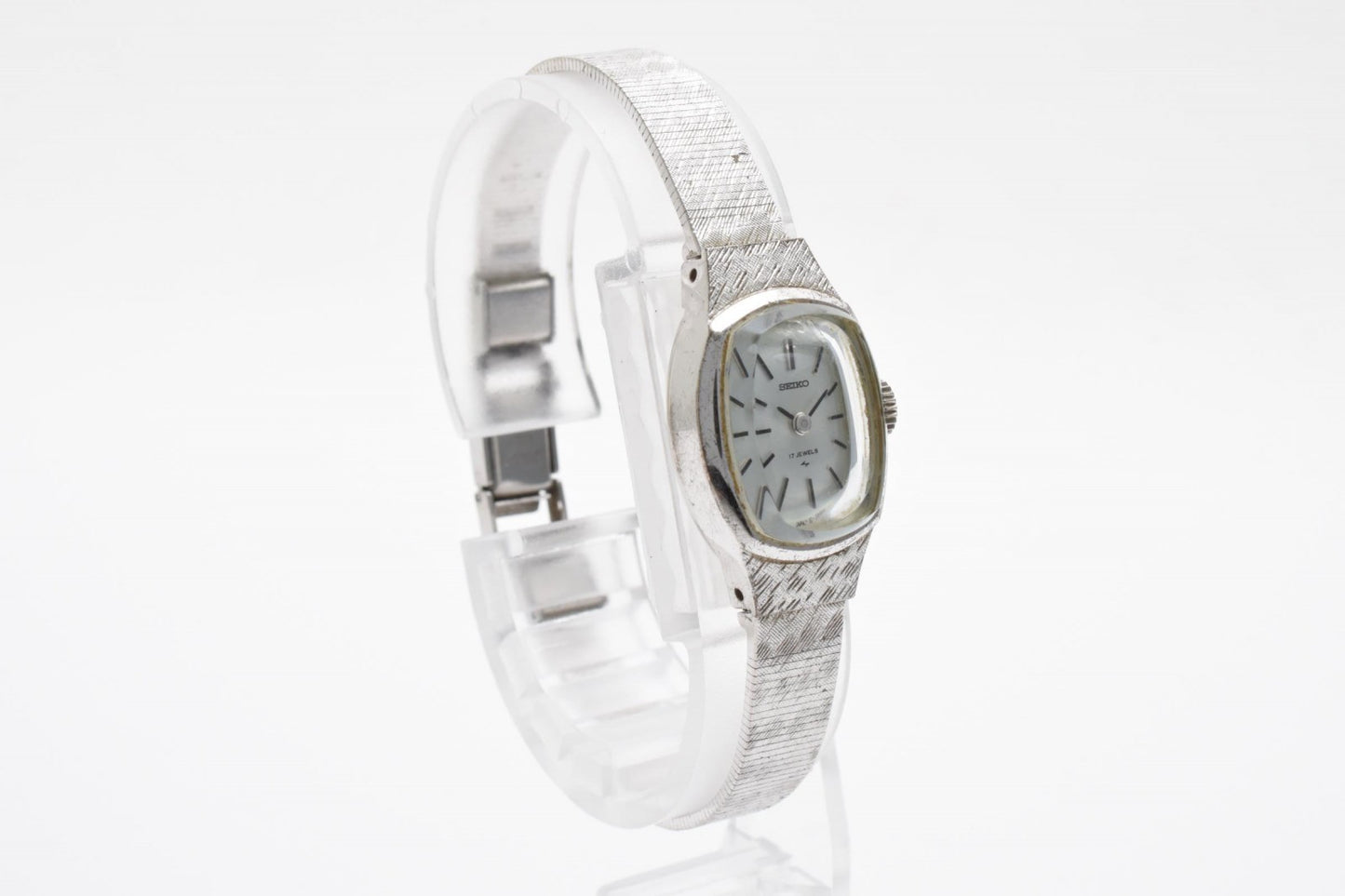 SEIKO セイコー 10-3760 手巻き レディース 腕時計 シルバー文字盤 ステンレススチール ドレスウォッチ ヴィンテージ 1970年代