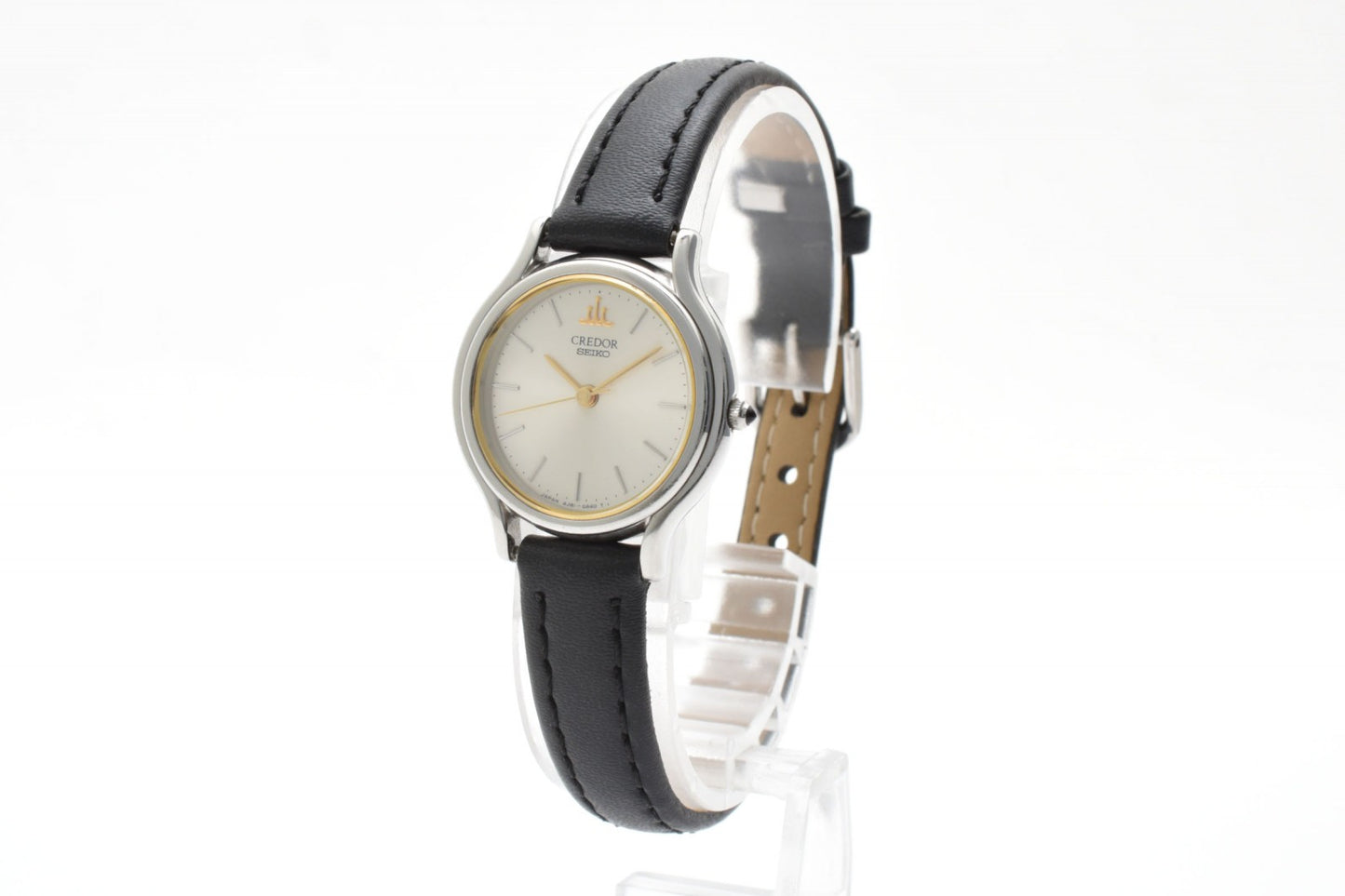 SEIKO セイコー クレドール 4J81-0A40 クオーツ レディース 腕時計 シルバー文字盤 レザーベルト ドレスウォッチ 1990年代