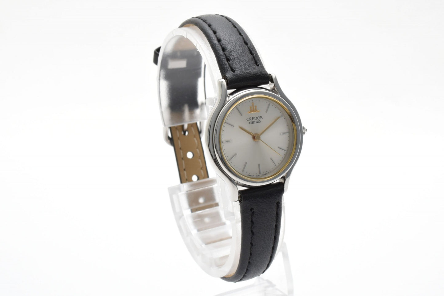 SEIKO セイコー クレドール 4J81-0A40 クオーツ レディース 腕時計 シルバー文字盤 レザーベルト ドレスウォッチ 1990年代