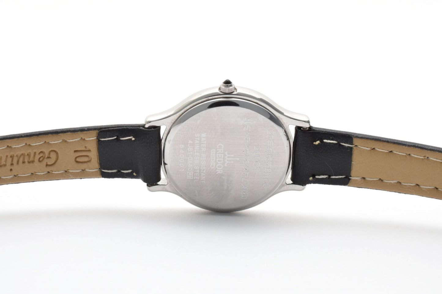 SEIKO セイコー クレドール 4J81-0A40 クオーツ レディース 腕時計 シルバー文字盤 レザーベルト ドレスウォッチ 1990年代