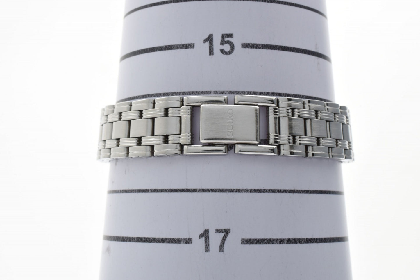 SEIKO セイコー V401-6250 クオーツ レディース 腕時計 ホワイト文字盤 スクエアケース ステンレススチール ブレスレット 1990年代