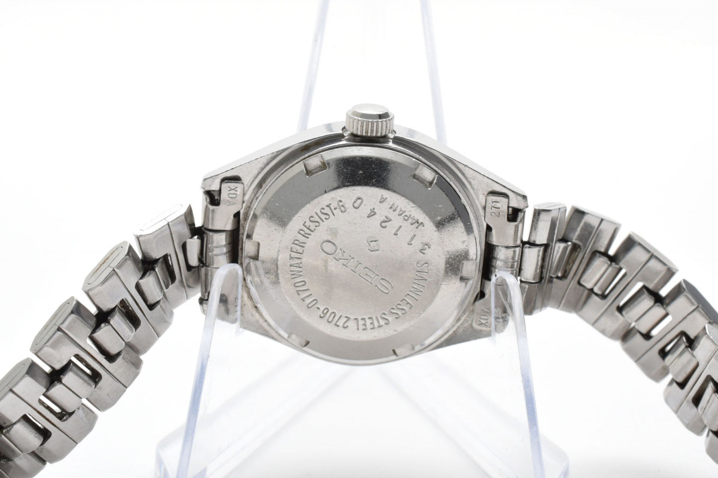 SEIKO セイコー 2706-0170 自動巻 レディース 腕時計 ブルー文字盤 デイデイト ステンレススチール ヴィンテージ 1970年代