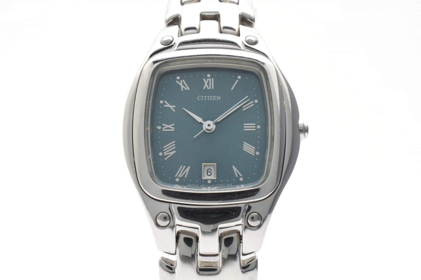 CITIZEN シチズン 4813-H06964 エコドライブ ソーラー レディース 腕時計 グリーン文字盤 ローマンインデックス ステンレススチール