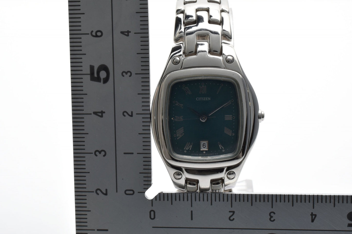 CITIZEN シチズン 4813-H06964 エコドライブ ソーラー レディース 腕時計 グリーン文字盤 ローマンインデックス ステンレススチール
