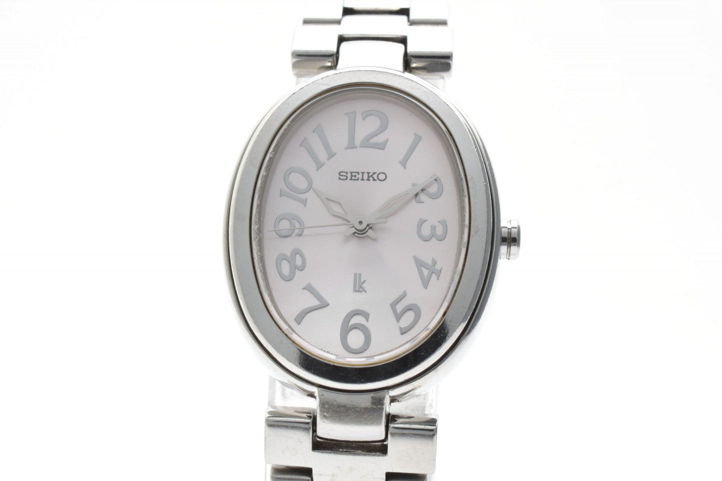 SEIKO セイコー ルキア 1N01-0ET0 クオーツ レディース 腕時計 ピンク文字盤 アラビアインデックス ステンレススチール