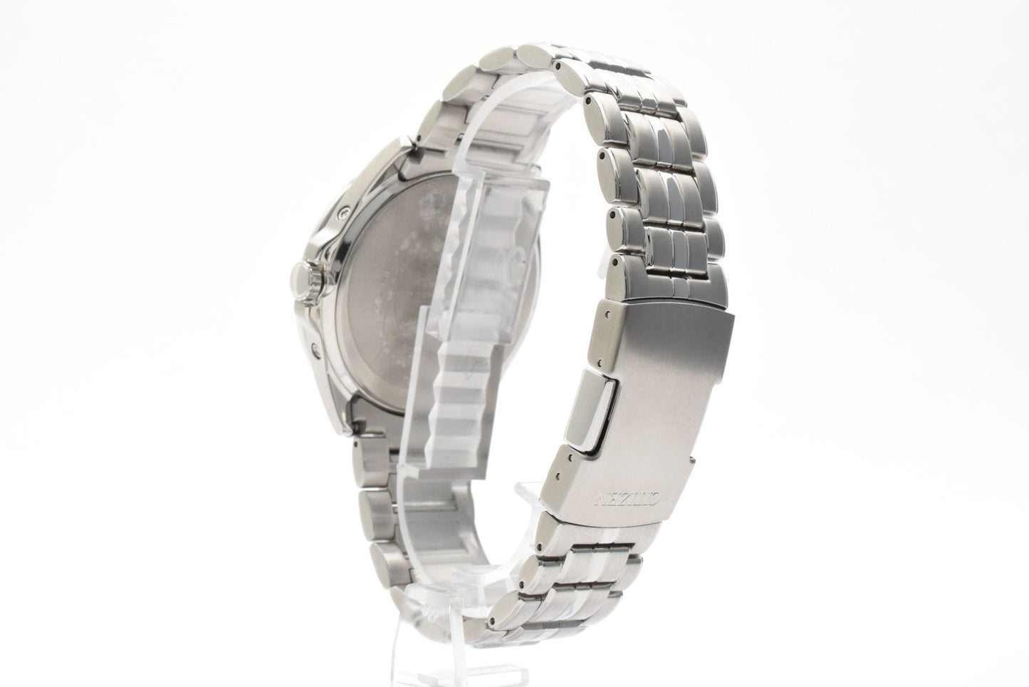シチズン CITIZEN エコ・ドライブ H145-S07345 電波ソーラー 腕時計 ブラック文字盤 ワールドタイム ステンレス メンズ