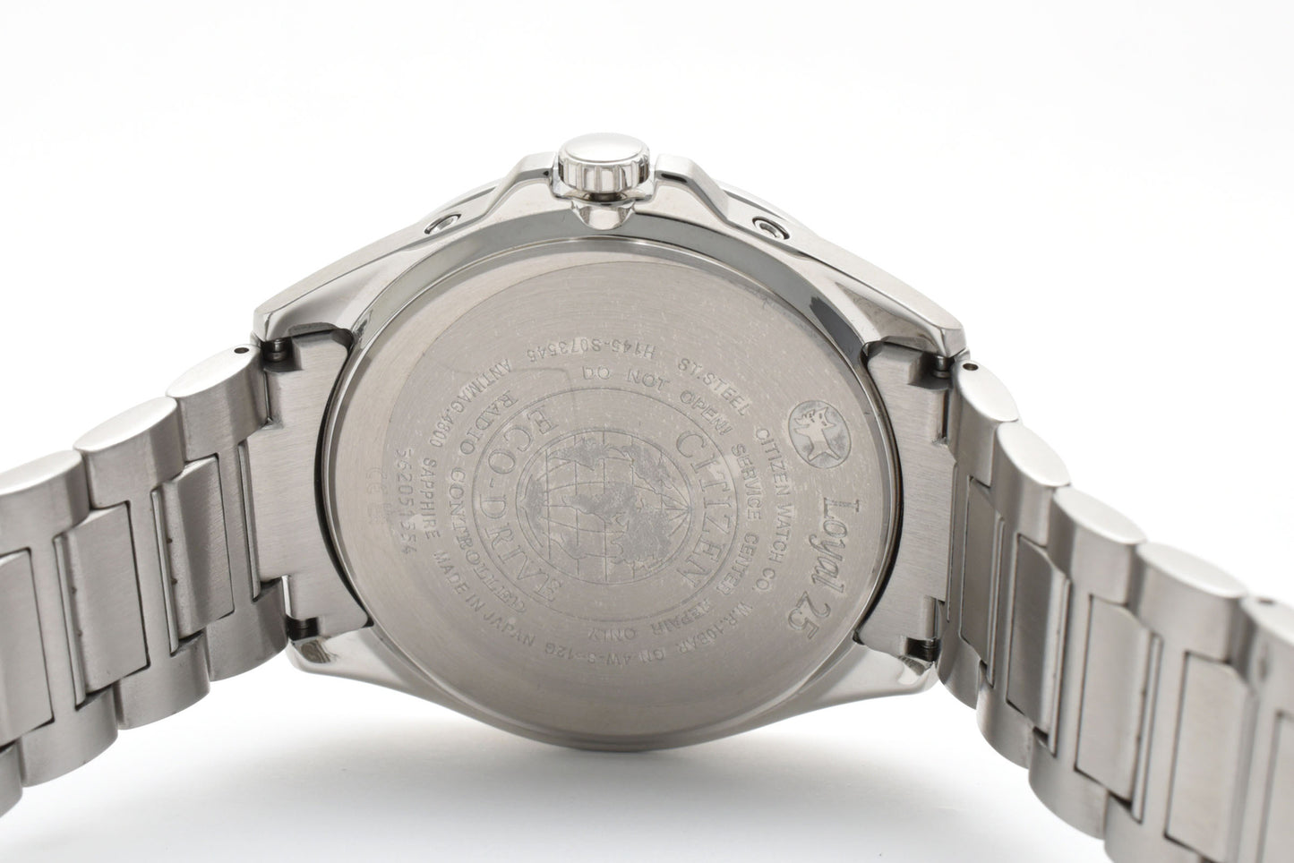 シチズン CITIZEN エコ・ドライブ H145-S07345 電波ソーラー 腕時計 ブラック文字盤 ワールドタイム ステンレス メンズ